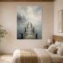 Nebliger Steg am See, Leinwand oder Fine Art Print
