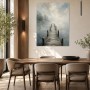 Nebliger Steg am See, Leinwand oder Fine Art Print