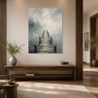 Nebliger Steg am See, Leinwand oder Fine Art Print