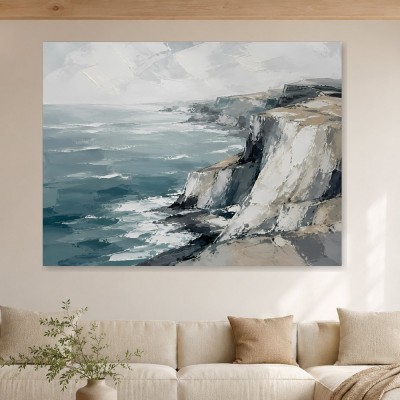 Küstenklippen im Meerlicht, Wandbild oder Fine Art Print