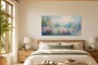 Blütenlandschaft am Wasser als Wandbild oder Fine Art Print
