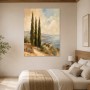 Mediterrane Küste als Leinwandbild oder Poster in sanften Farben