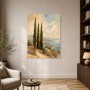 Mediterrane Küste als Leinwandbild oder Poster in sanften Farben