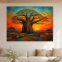 Baobab bei Sonnenuntergang als Wandbild oder Kunstdruck