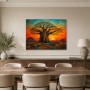 Baobab bei Sonnenuntergang als Wandbild oder Kunstdruck