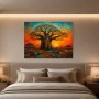 Baobab bei Sonnenuntergang als Wandbild oder Kunstdruck