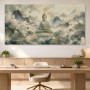Meditativer Buddha zwischen Lotusblüten, Kunstdruck oder Gallery Print