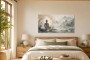 Meditativer Buddha am See, Leinwandbild oder Fine Art Print