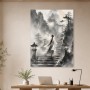 Mystischer Aufstieg in Nebel: Wandbild und Fine Art Print