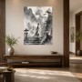 Mystischer Aufstieg in Nebel: Wandbild und Fine Art Print