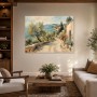 Mediterrane Küstenstraße als Wandbild oder Kunstdruck