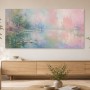 Pastellsee mit Seerosen als Wandbild oder Kunstdruck