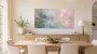 Pastellsee mit Seerosen als Wandbild oder Kunstdruck
