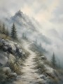 Malerischer Bergpfad als Wandbild oder Kunstdruck