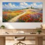 Blühende Hügellandschaft als Leinwandbild oder Kunstdruck