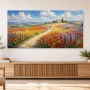 Blühende Hügellandschaft als Leinwandbild oder Kunstdruck