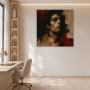 Ausdrucksstarkes Porträt als Wandbild oder Acrylbild mit grafischer Tiefe