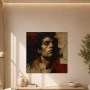 Ausdrucksstarkes Porträt als Wandbild oder Acrylbild mit grafischer Tiefe