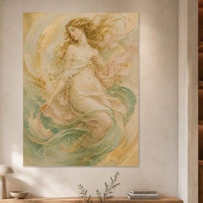 Sanfte feminine Kunst oder eleganter Fine Art Print in Pastelltönen