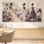 Elegante Frauenfigur im Blumenmeer als Wandbild oder Fine Art Print