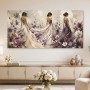 Elegante Frauenfigur im Blumenmeer als Wandbild oder Fine Art Print