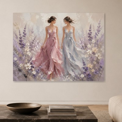 Zwei elegante Frauen als Wandbild oder Fine Art Print