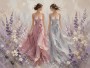 Zwei elegante Frauen als Wandbild oder Fine Art Print