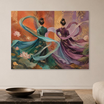 Elegantes Frauenmotiv als Wandbild oder Fine Art Print in kräftigen Farben