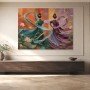 Elegantes Frauenmotiv als Wandbild oder Fine Art Print in kräftigen Farben