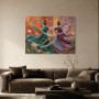Elegantes Frauenmotiv als Wandbild oder Fine Art Print in kräftigen Farben