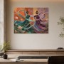 Elegantes Frauenmotiv als Wandbild oder Fine Art Print in kräftigen Farben