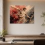 Engelhafte Figur als Kunstwerk oder Wandbild mit mythologischer Ausstrahlung