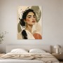 Elegantes Porträt als Leinwand oder Poster in sanften Naturtönen