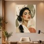 Elegantes Porträt als Leinwand oder Poster in sanften Naturtönen
