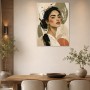 Elegantes Porträt als Leinwand oder Poster in sanften Naturtönen
