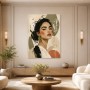 Elegantes Porträt als Leinwand oder Poster in sanften Naturtönen