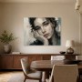 Porträt zwischen Leinwand und Poster in sanften, ausdrucksstarken Tönen