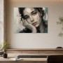 Porträt zwischen Leinwand und Poster in sanften, ausdrucksstarken Tönen
