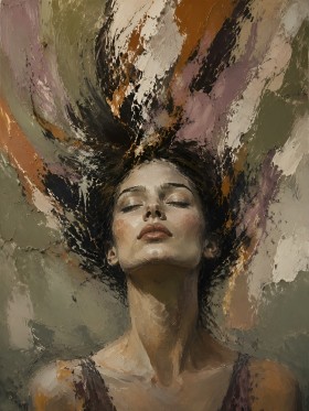 Expressives Porträt als Kunstwerk oder Fine Art Print