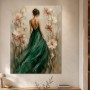 Elegante Frau im Blütenfeld als Wandbild oder Fine Art Print