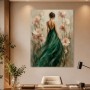 Elegante Frau im Blütenfeld als Wandbild oder Fine Art Print