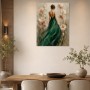 Elegante Frau im Blütenfeld als Wandbild oder Fine Art Print