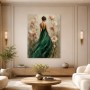 Elegante Frau im Blütenfeld als Wandbild oder Fine Art Print
