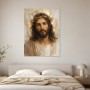 Jesus Porträt als Kunstdruck oder Leinwandbild in Goldtönen