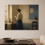 Ruhige Interieurszene als Leinwand oder Kunstdruck mit sanftem Licht
