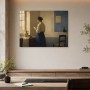 Ruhige Interieurszene als Leinwand oder Kunstdruck mit sanftem Licht