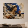 Antikes Porträt mit Flügelhelm als Kunstwerk oder Poster