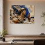 Antikes Porträt mit Flügelhelm als Kunstwerk oder Poster