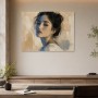 Elegantes Porträt als Kunstwerk oder Poster in sanften Naturtönen