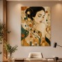 Elegantes Porträt als Gallery Print oder Kunstdruck mit goldenen Akzenten